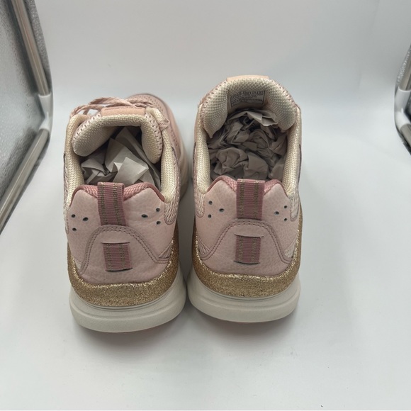 Sketchers Women’s D’lux Walkers Glorious Motion Pink Pink & Gold Shoes Size 8 - Picture 3 of 6